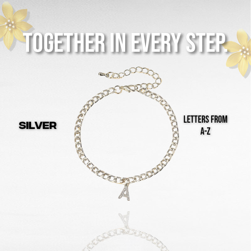 LoveLink™ Couple Initial Anklet